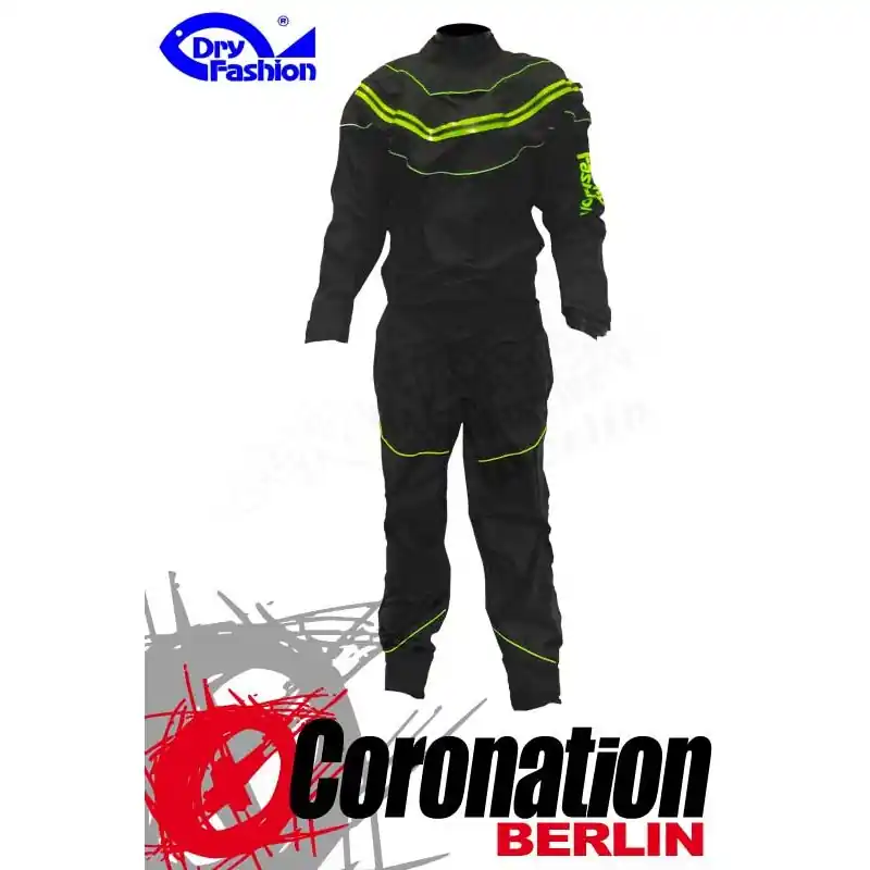 Dry Fashion Black Performance Trockenanzug Schwarz/Neon Grün Neuheit