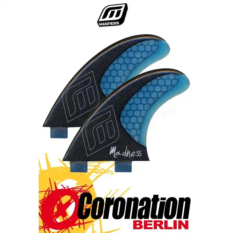 Madness Lateral LHC FX2 Finnen 2er-Set Carbon Blue Ausverkauf
