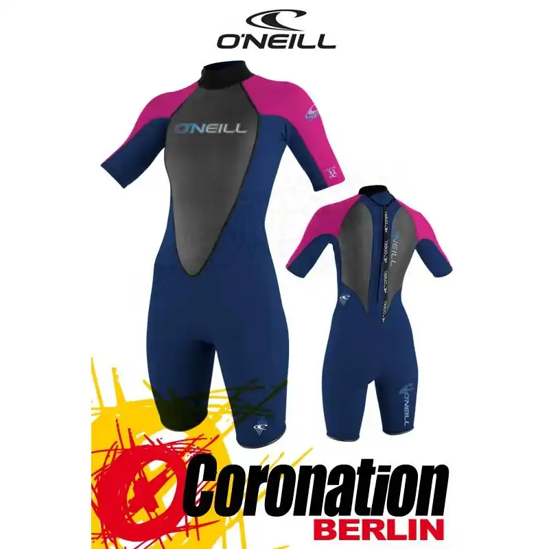 O'Neill Reactor Spring 2mm Shorty Frauen Neoprenanzug NVY/PUNKPNK Sonderaktion