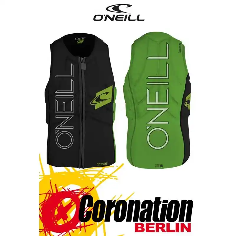 O'Neill Prallschutzweste Slasher Wake/Kite Vest Green Nur Heute