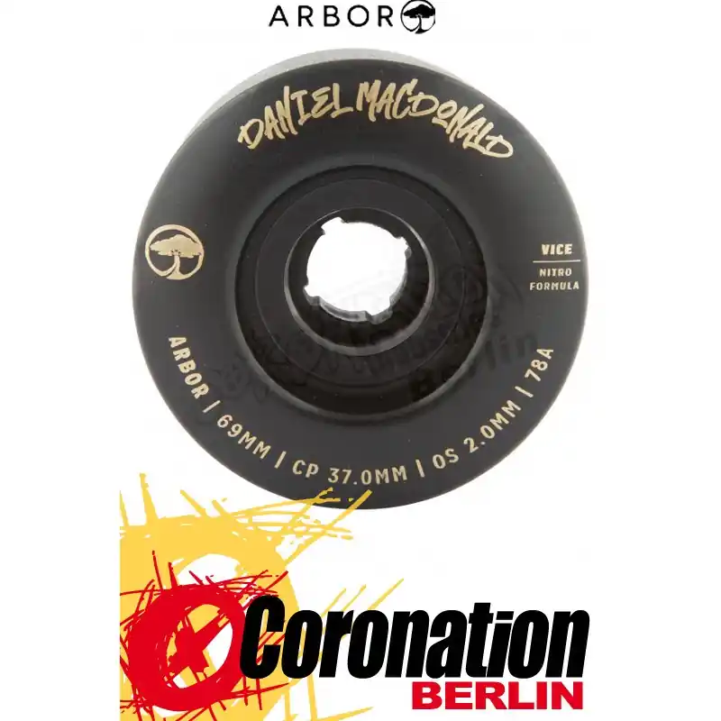 Angebot Arbor VICE DANIEL MACDONALD 69MM Longboard Wheels black