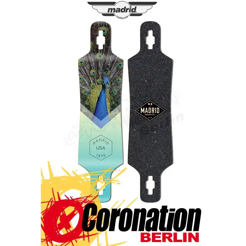 Preisreduziert Madrid PEAFOWL 39'' DROP THROUGH Longboard Deck