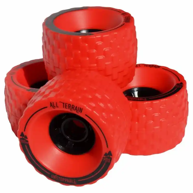 Top-Preis MBS All Terrain Longboard Wheels Set Red