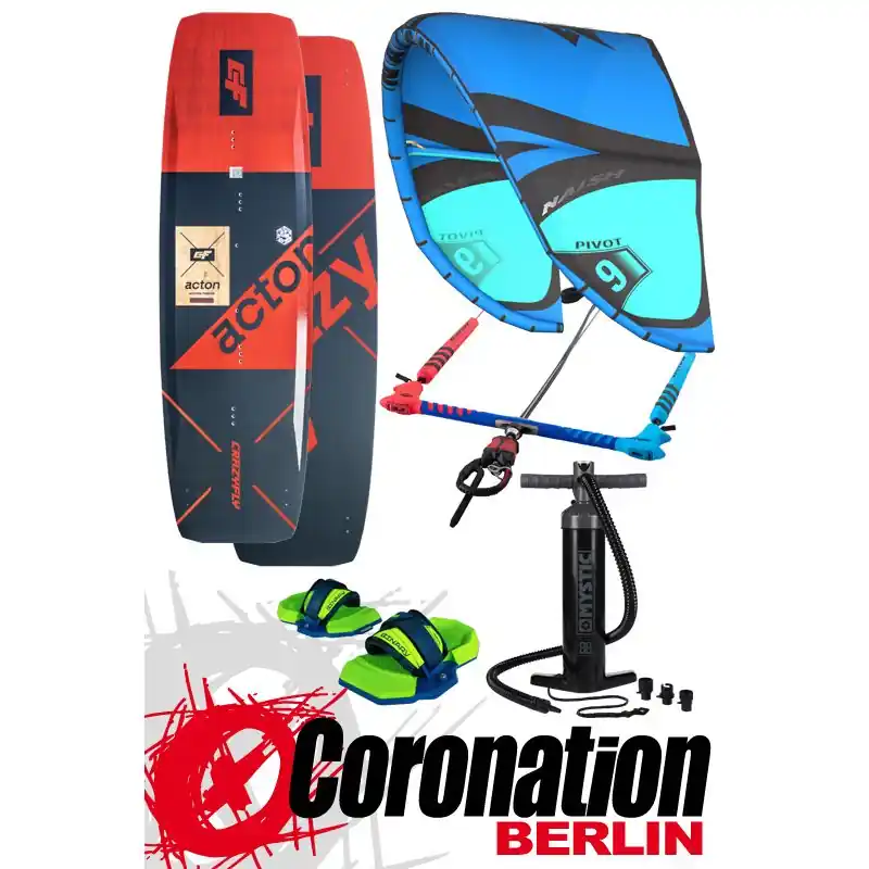 Kitesurf Set Naish Pivot + Sense Bar + Crazy Fly ACTON Sonderaktion