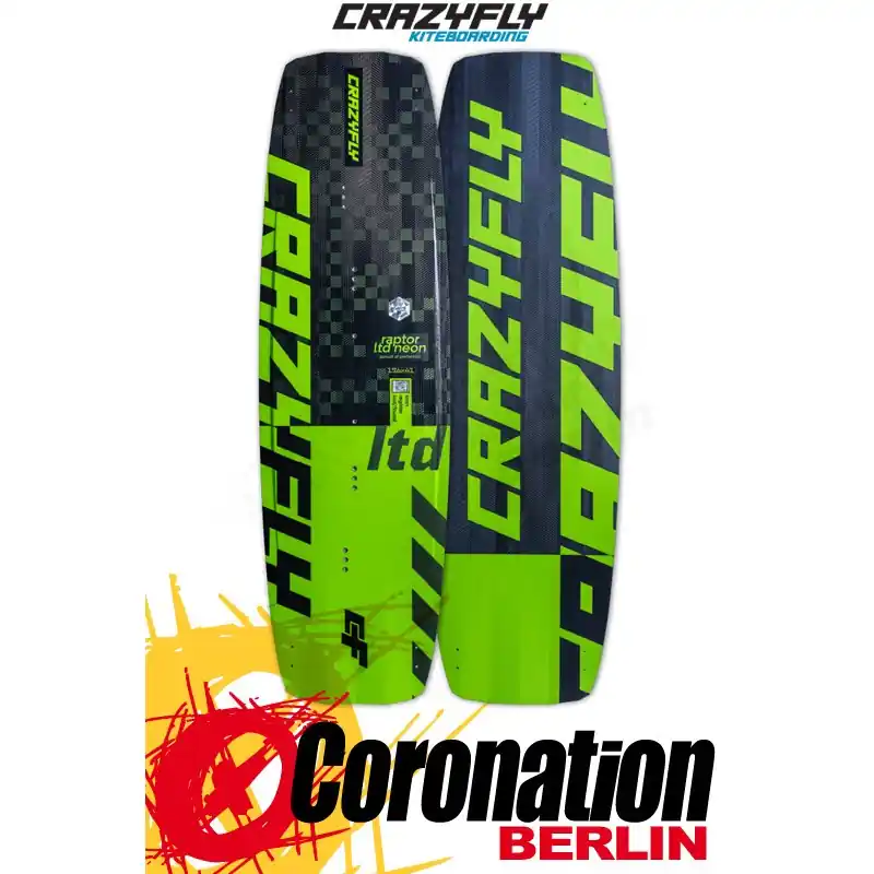 Nur Heute CrazyFly RAPTOR LTD NEON 2024 Kiteboard