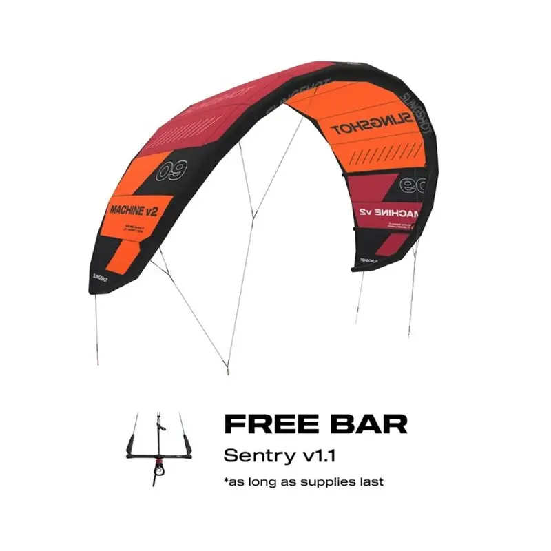 Sonderaktion Slingshot MACHINE V2 Kite + SENTRY Bar V1.1