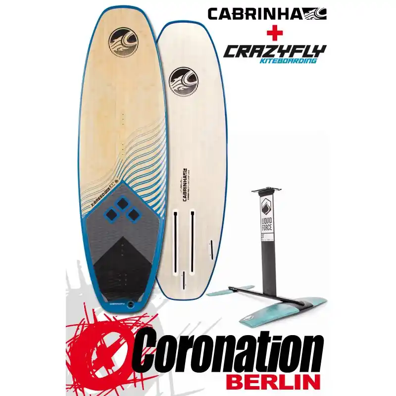 Begrenztes Angebot Cabrinha X-Breed Bamboo + Liquid Force Pod Kitefoil SET