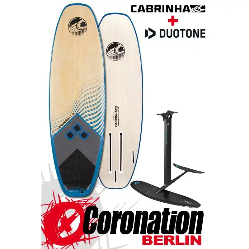 Sonderangebot Cabrinha X-BREED Bamboo + Duotone Surf 1500 SLS Carbon Kitefoil SET