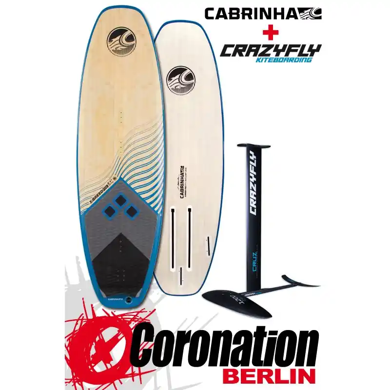Neuheit Cabrinha X-Breed Bamboo + CrazyFly CRUZ 1200 Kitefoil SET