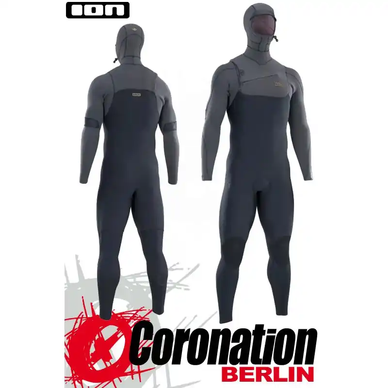 ION SEEK AMP SEMIDRY HOOD 6/5 FZ DL Neoprenanzug black Sonderaktion