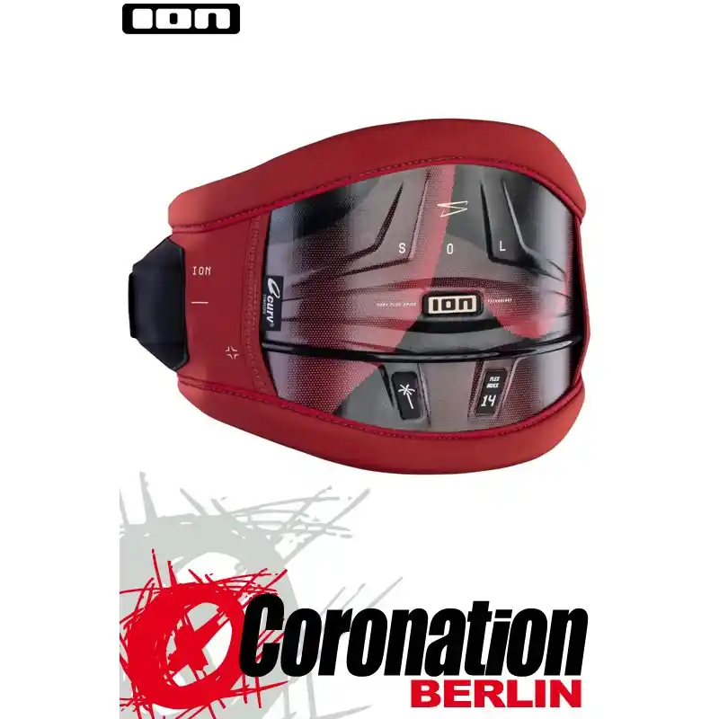 Wochenendangebot ION SOL 2025 Kitesurf Trapez - scarlet red