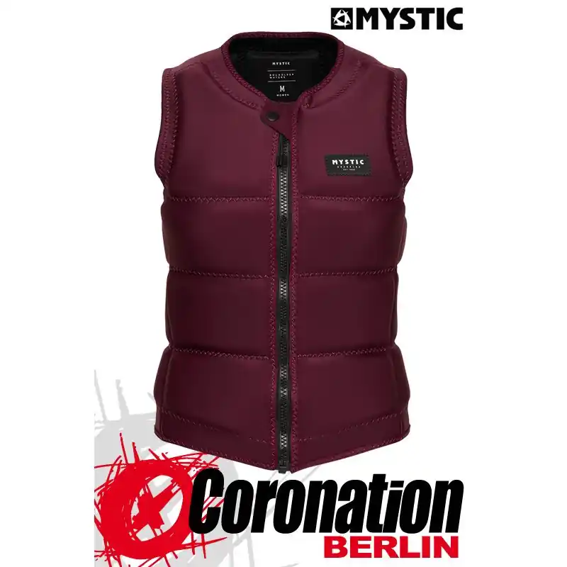 Geprüft Mystic STAR IMPACT VEST FZIP WAKE WOMEN - Oxblood Red