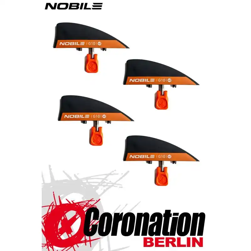 Nobile Kiteboard FINS G10 - 40 MM (BLACK) Neue Kollektion