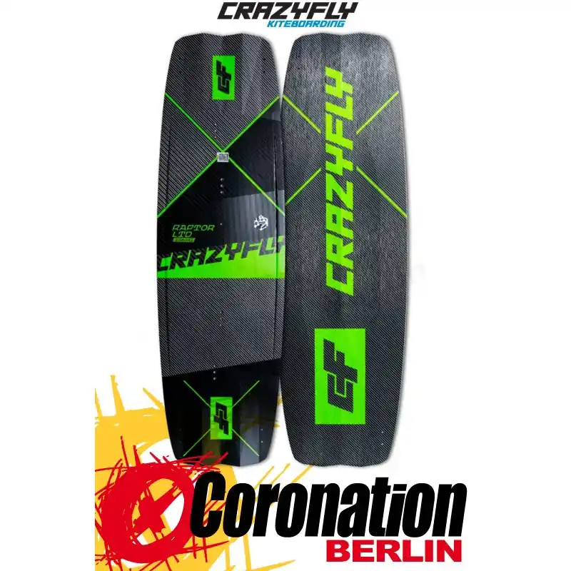 Zertifiziert CrazyFly RAPTOR LTD NEON 2020 Kiteboard