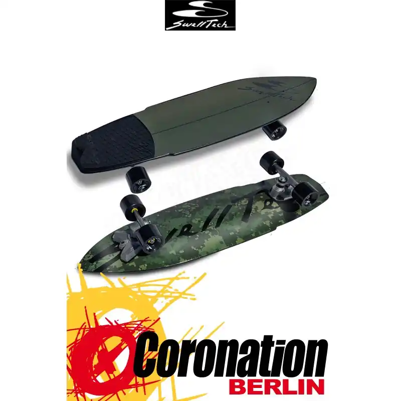 Swell Tech HYBRID CAMO 2019 Surfskate Schneller Versand