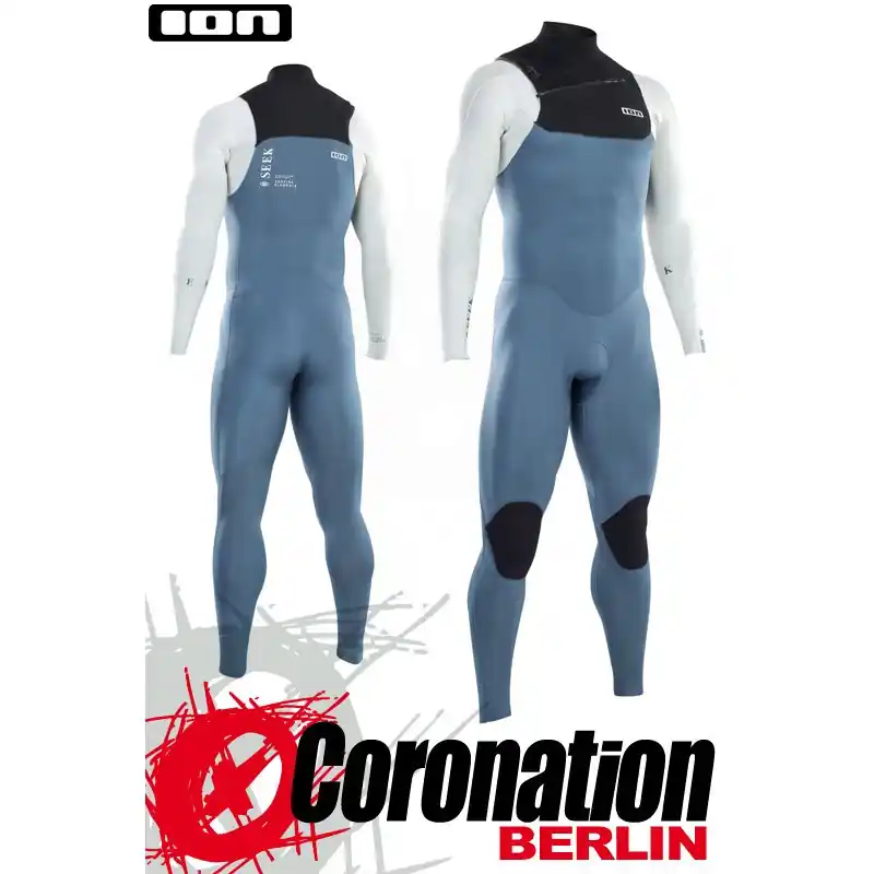 Top-Preis ION SEEK CORE SEMIDRY 4/3 FZ DL 2021 Neoprenanzug steel blue/white/black