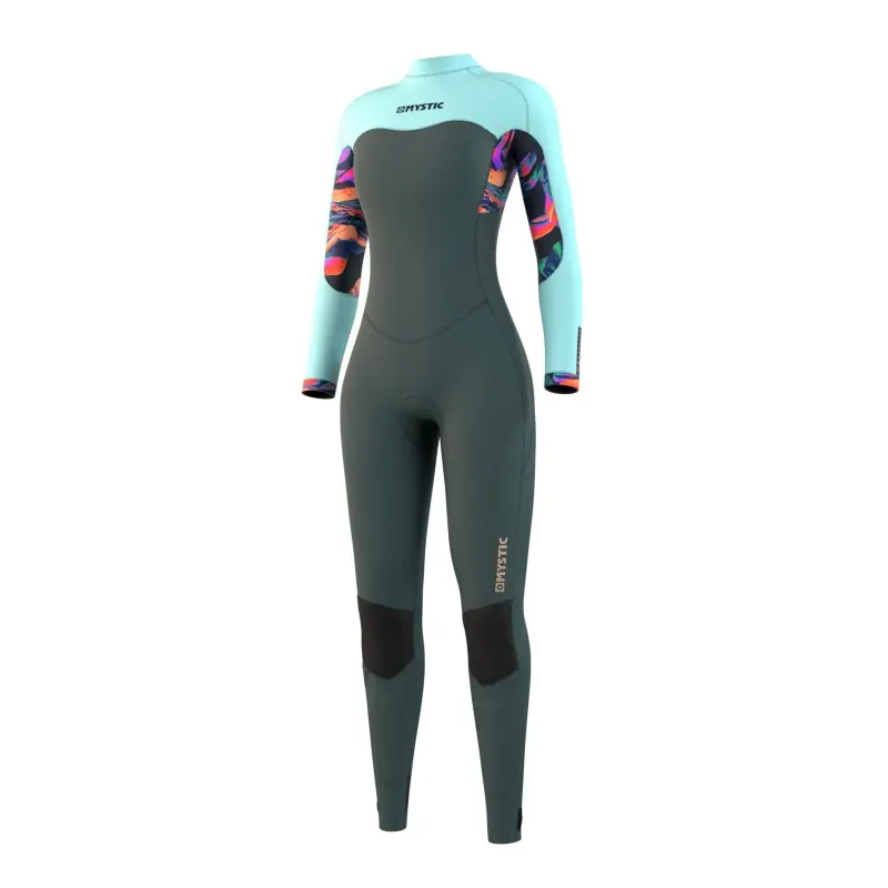Geprüft Mystic DAZZLED FULLSUIT 5/3MM BZIP Neoprenanzug dark leaf