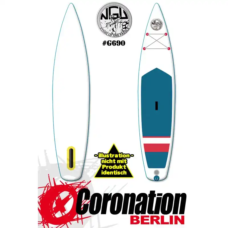 NGU Inflatable SUP Allrounder-Tourer 11'6x30''x6'' - WeißWeiß Günstig