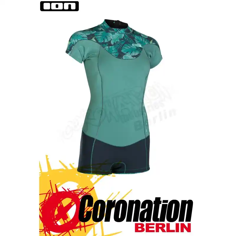 Zertifiziert ION MUSE SHORTY SS 2.0 BZ DL 2019 Neoprenanzug sea green