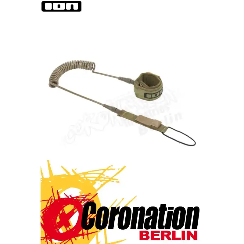 Solange Der Vorrat Reicht ION SUP CORE LEASH COILED 2020 olive