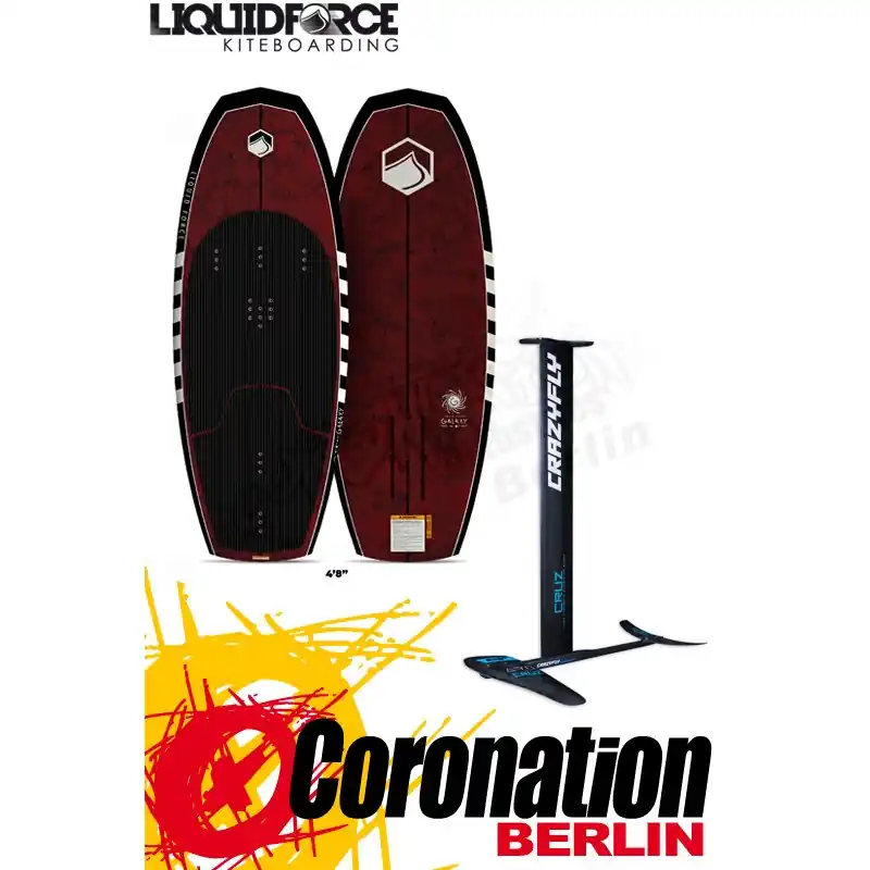 Liquid Force GALAXY 2020 4'8'' + CrazyFly CRUZ 690 Foilset Ausverkauf