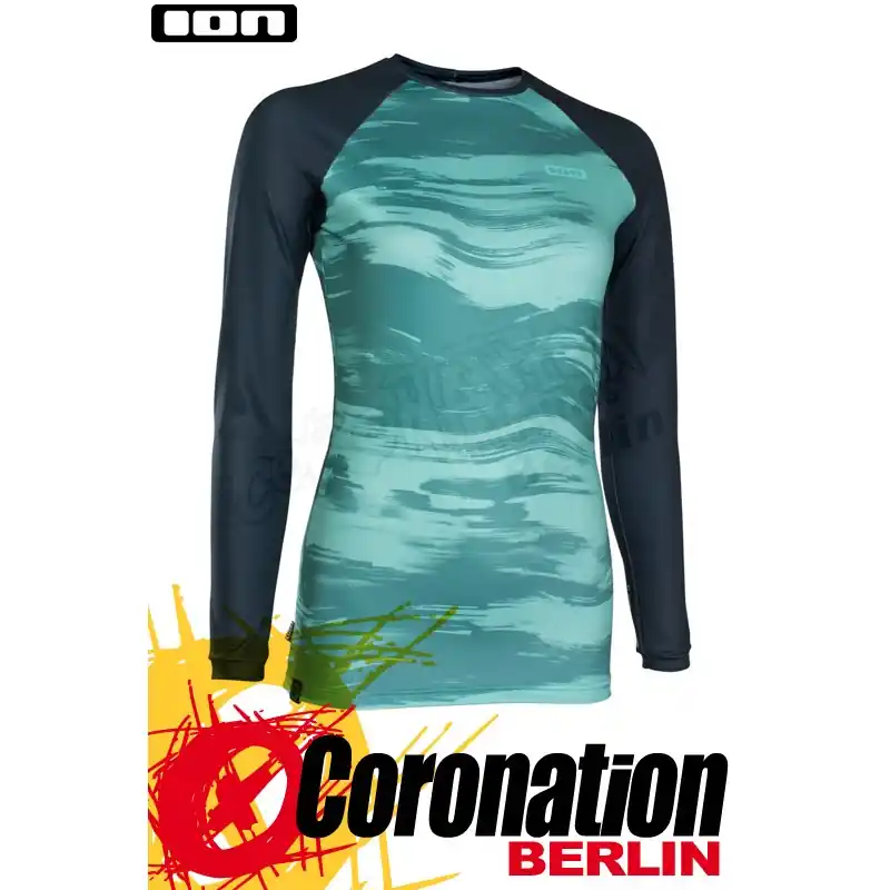 Ion Rashguard WOMEN L/S Sea Green/Dark Blue Meistverkauft