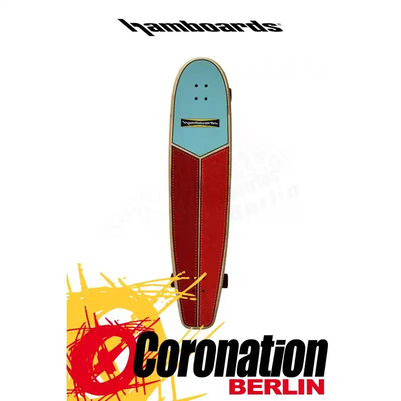 Solange Der Vorrat Reicht Hamboards HUNTINGTON HOP CARVING 45" Light Blue Orange Red