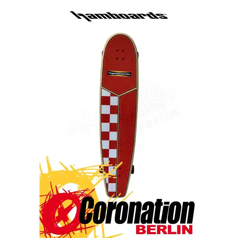 Hamboards HUNTINGTON HOP CARVING 45" Orange White Checkers Jetzt Kaufen