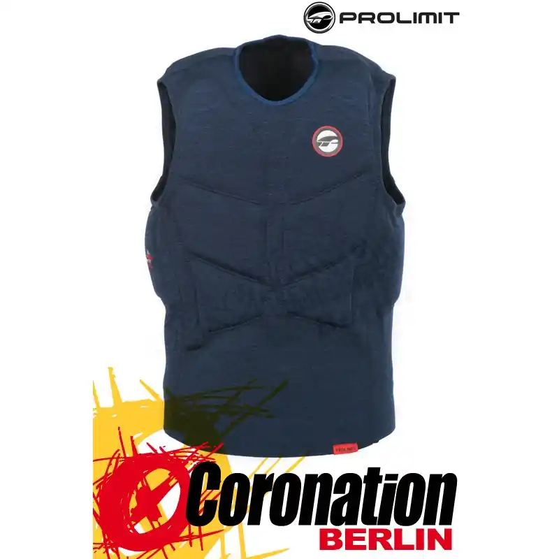 Prolimit STRETCH VEST HALF PADDED 2019 Prallschutzweste blue/red Heißes Angebot