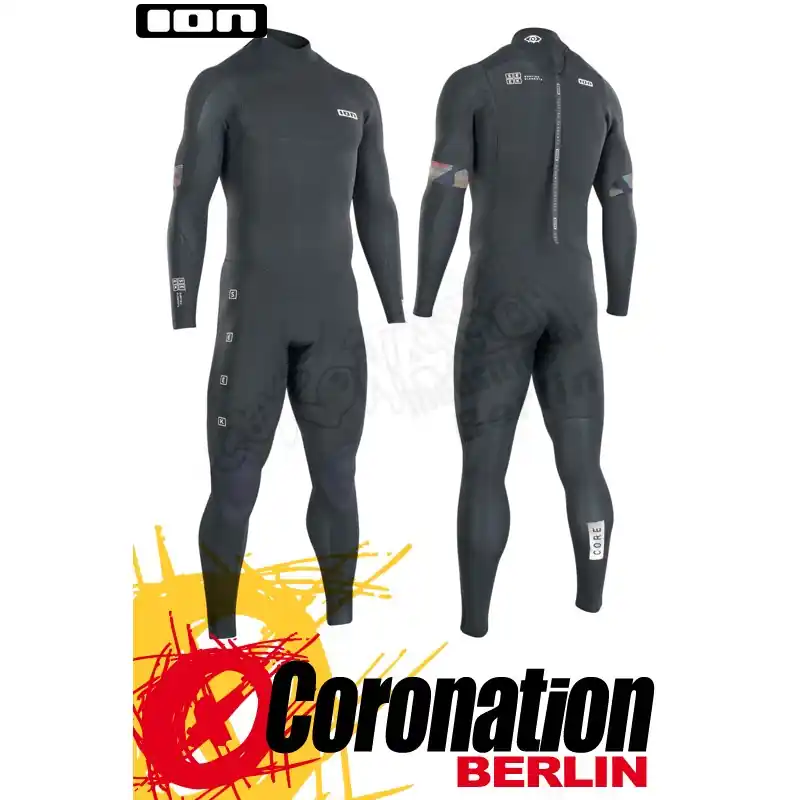 ION SEEK CORE 4/3 BACK ZIP 2022 Neoprenanzug black Neue Kollektion
