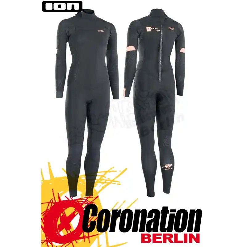 Heißes Angebot ION AMAZE CORE 5/4 BACK ZIP Neoprenanzug black
