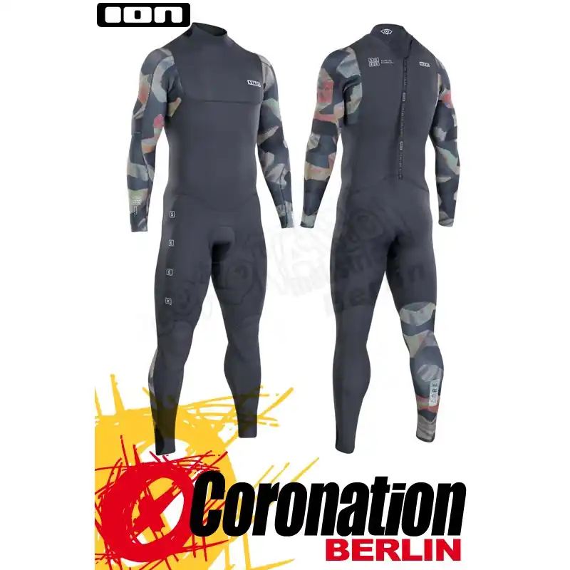 Jetzt Kaufen ION SEEK CORE 5/4 BACK ZIP Neoprenanzug grey camo