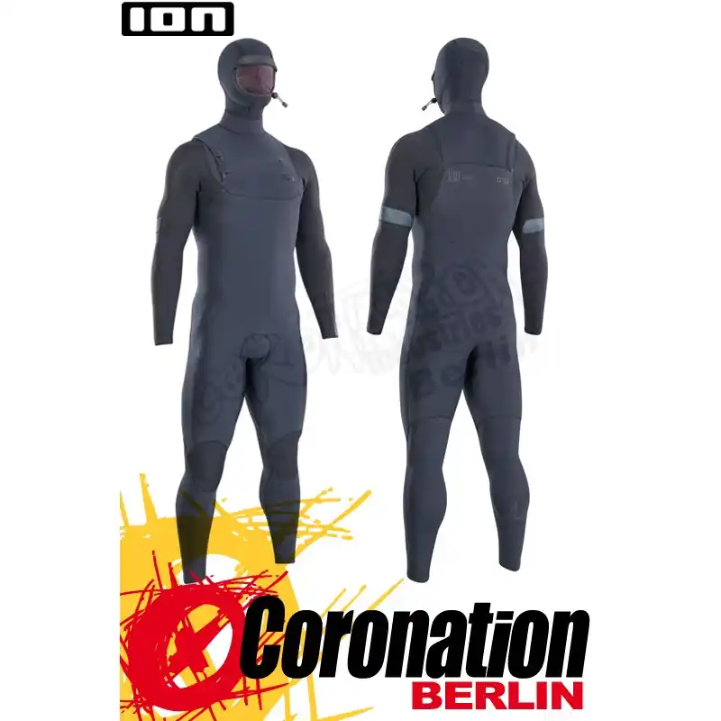 Günstig ION SEEK AMP 6/5 HOOD FRONT ZIP 2022 Neoprenanzug black