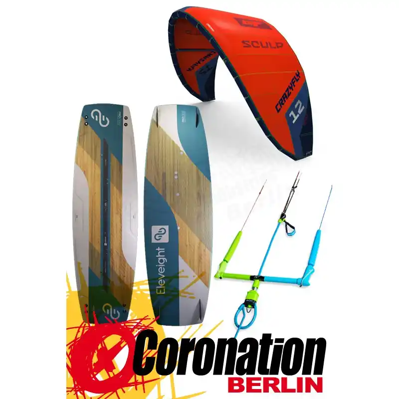 Solange Der Vorrat Reicht Kitesurf Set CF SCULP 2022 + SICK Bar + Eleveight PROCESS