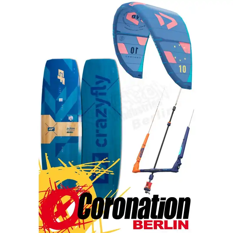 Kitesurf Set Duotone EVO + CLICK Bar + Crazy Fly ACTON Ausverkauf