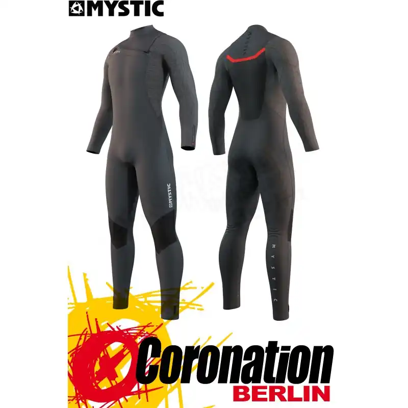 Finale Aktion Mystic MAJESTIC FULLSUIT 5/4MM FZIP 2022 Neoprenanzug dark grey