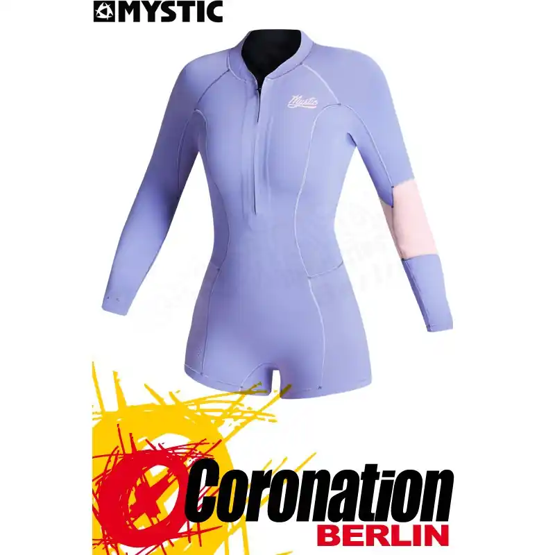 Mystic LUNAR LONGARM SHORTY 2/2MM FZIP WOMEN 2022 Neoprenanzug pastel lilac Neu Im Sortiment