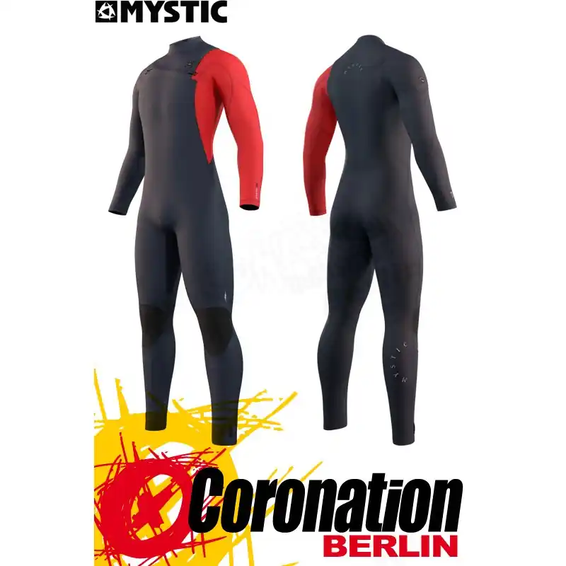 Letzte Chance Mystic MARSHALL FULLSUIT 5/3MM FZIP Neoprenanzug navy/red