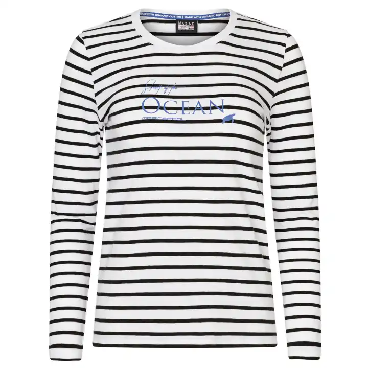Alizee gestreiftes Langarmshirt Damen Top-Preis