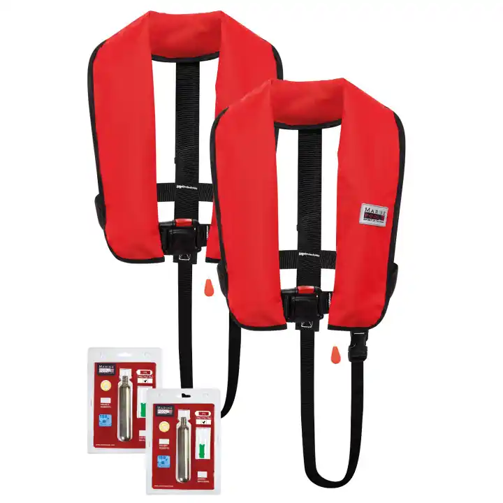 150N Classic ISO Lifejacket HR WB 2er Set inkl. Austauschkit Abverkauf