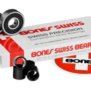 Bones SWISS 7 Balls Longboard Bearings (Satz) Echt