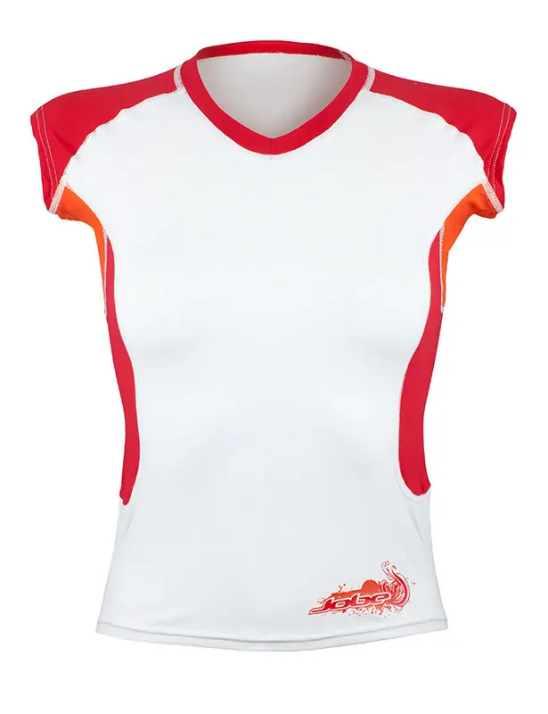 Solange Der Vorrat Reicht Jobe Lycra FIRST Shortarm Red M