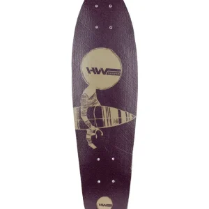 Meistverkauft HW-Shapes MINI CRUISER Glasfaser Deck Burgundy Beige