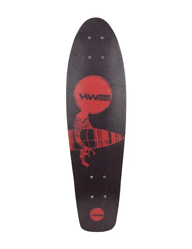 Jetzt Kaufen HW-Shapes MINI CRUISER Glasfaser Deck Burgundy Peach