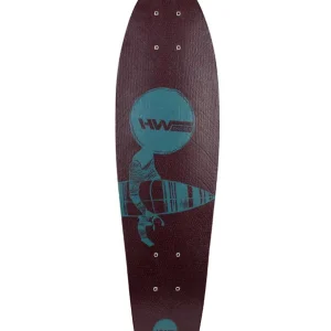 HW-Shapes MINI CRUISER Glasfaser Deck Burgundy Sky Neue Ware