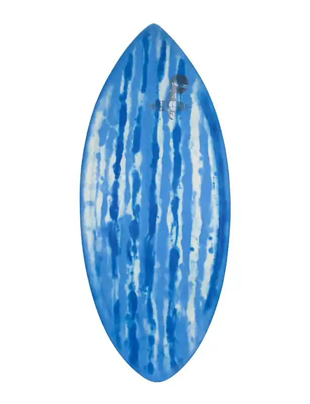 Nur Heute HW-Shapes Waveskim EPOXYART White Blue Skimboard READY TO GO