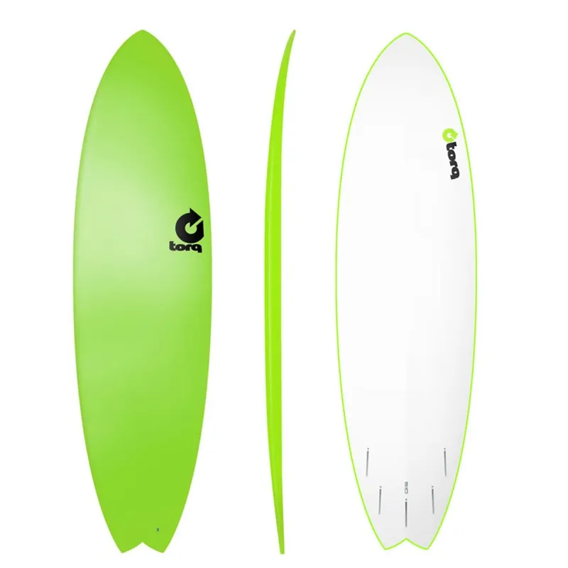 Surfboard TORQ Softboard 6.10 Fish Grün Günstig