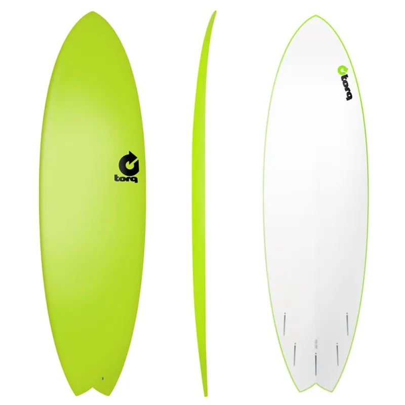 Kracherpreis Surfboard TORQ Softboard 6.3 Fish Grün