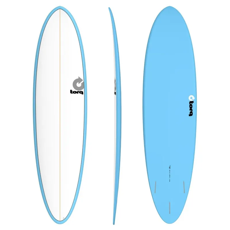 Saisonangebot Surfboard TORQ Epoxy TET 7.2 Funboard White Blue