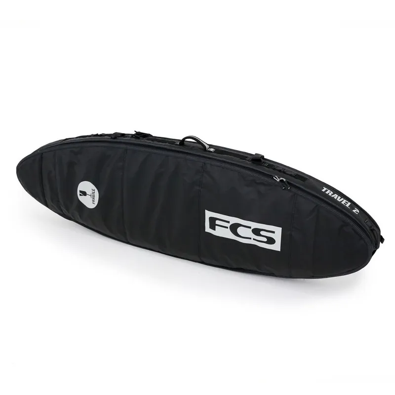 Neue Ware FCS Boardbag Travel 2 All Purpose Black/Grey Surfboard Cover 6.3